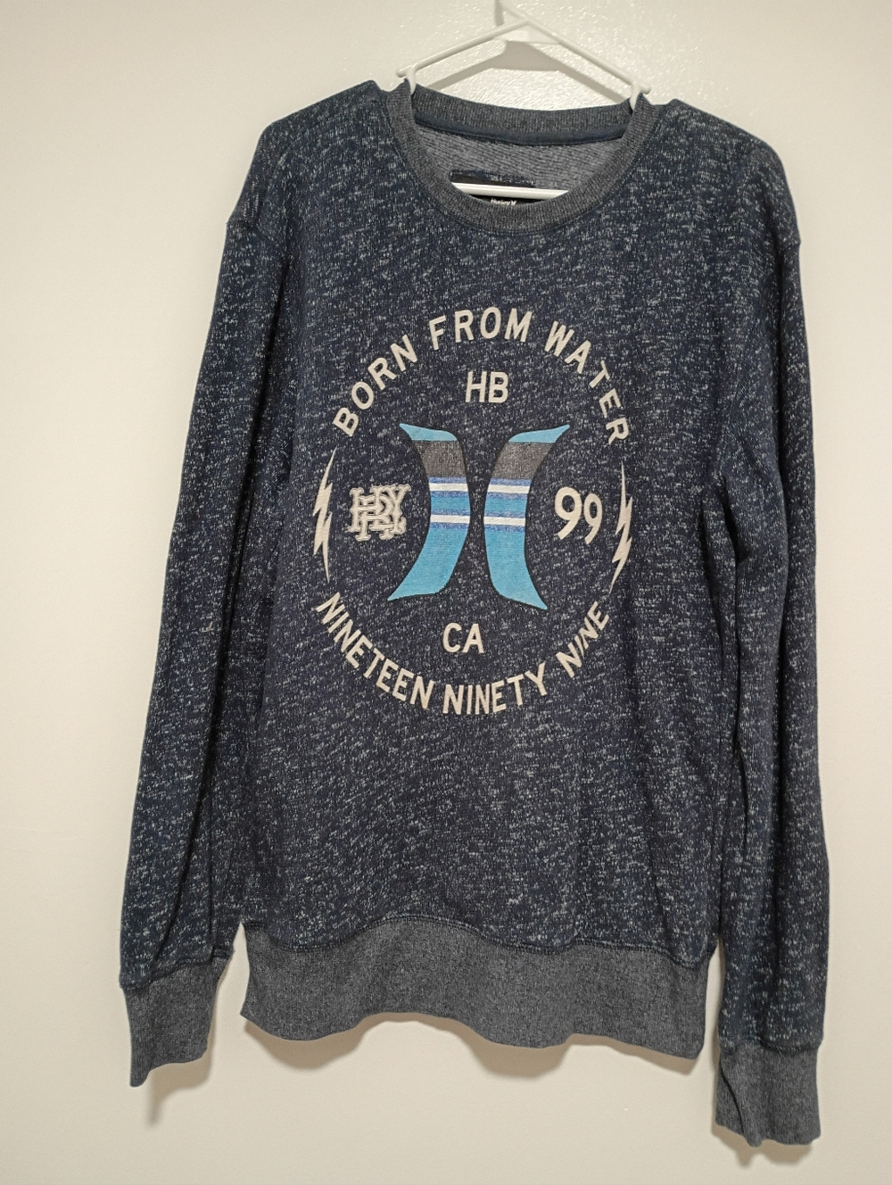Hurley Mens Size L Long Sleeve Pullover Shirt